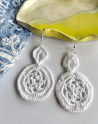 Szydełkowe kolczyki #02, Prześwity