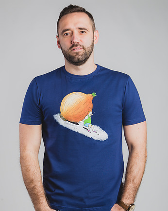 Bawełniany T-shirt z nadrukiem - Cebulak, ZlapDystans