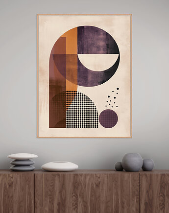 Geometria natury - Plakat, druk - Minimalizm, Boho, Loft #71, Black Sapphire Art