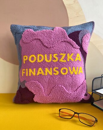 Poduszka z napisem na zamówienie, TakieTam dekoracje z wełny