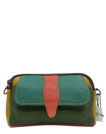 Torebka damska skórzana kolorowa pojemna zero waste ze skrawków OLIVKA, Olivka Warsaw