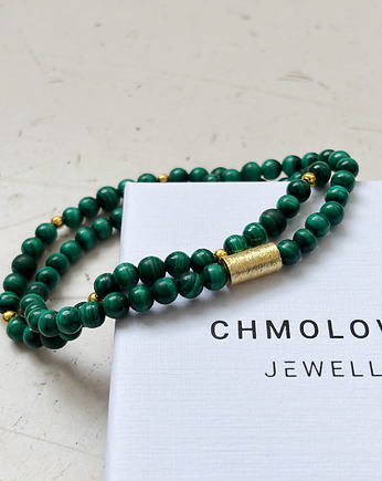 Zestaw męskich bransoletek Malachit, Chmolowska Jewellery
