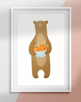 Plakat dziecięcy "Miś" format A3, dana maczynska