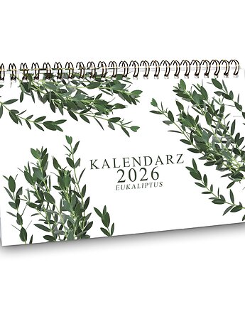 Kalendarz biurkowy 2026 EUKALIPTUS na biurko wolnostojący, Planerum