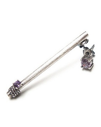 Kolczyki srebrne Stick vol. 2 , Katia i krokodyl