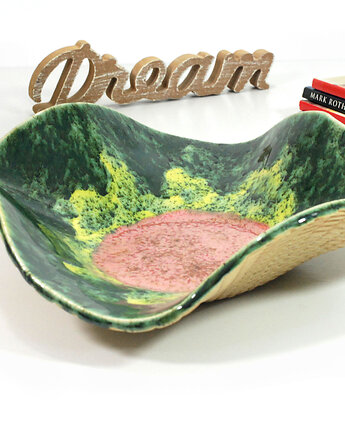 Ceramiczna misa dekoracyjna kwiat - do salonu, łazienki lub sypialni, 10FingersArt