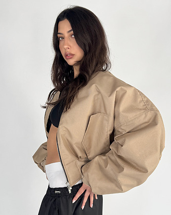 Krótka kurtka typu bomber mocca, REST Factory