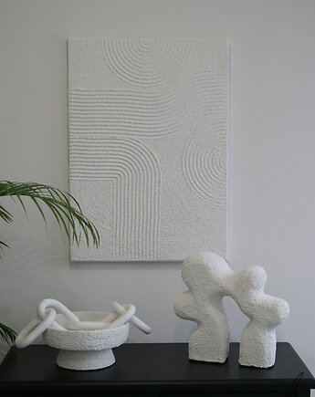 Trankvila - rzeźba ścienna, obraz strukturalny, Maison Arte