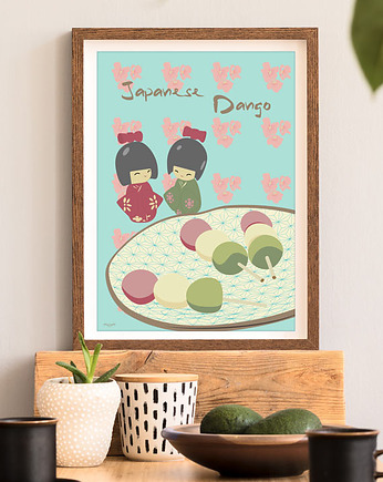 Dango - plakat fine art 50x70 cm, minimalmill