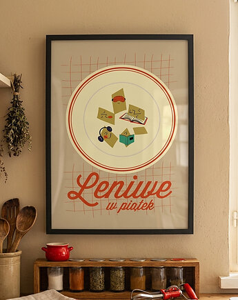 Plakat leniwe piątki 30x40, polkastudio