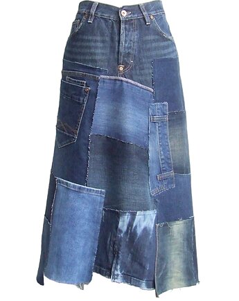 Długa spódnica jeans AP002, AnitaPalmerArt