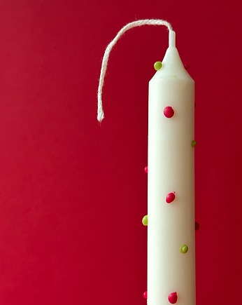 Świeca sojowa Christmas dots, leje wosk