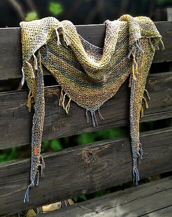 Cytrusy / chustka, agat handmade