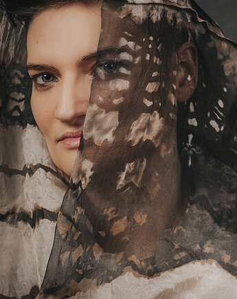 Jedwabny szalo - komin IMPRINT, IMADEONE