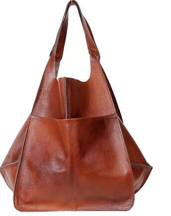 Torebka na ramię ze skóry naturalnej XXL, bagoo