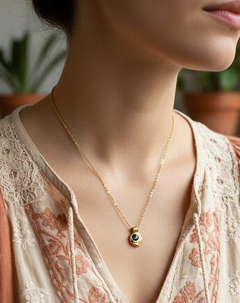 Naszyjnik ze Szklanym Oczkiem, TulipBIJOU