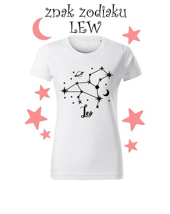 Twoja Magia Koszulka T-shirt ze znakiem zodiaku LEW/ Folia Flex, HafnaHaft