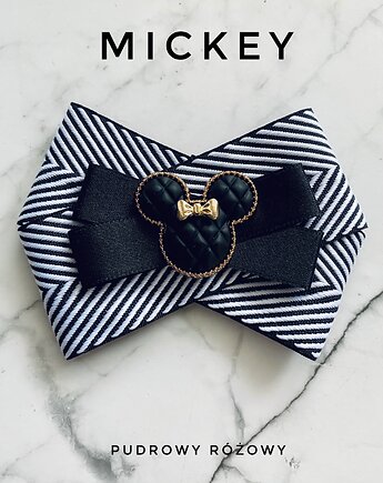 Brosza Black & White MICKEY  Hit! 1szt, Pudrowy Różowy