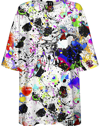 DR.CROW T-shirt Damski Oversize Splash, DrCrow