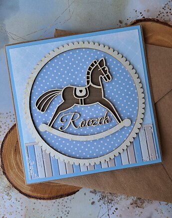 Kartka na roczek dla chłopca, Kartkodzielo