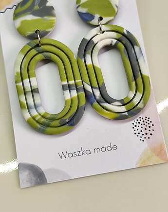 Kolczyki owalne wiosenne, Waszkamade