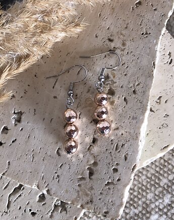 Kolczyki hematyt, hematiti