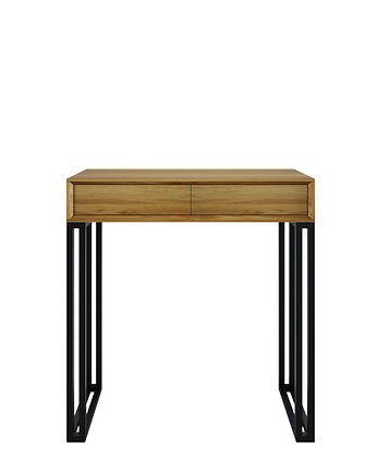 Konsola dębowa z szufladami Elegant Steel I, LukkaWoods