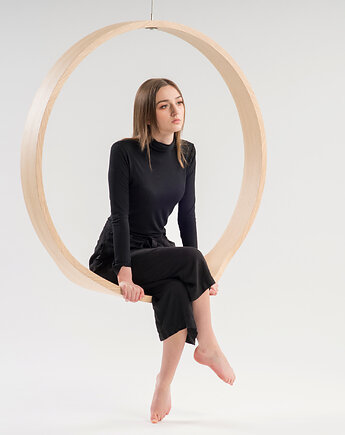 SWING model N.1 huśtawka dąb lekko bielony, Iwona Kosicka Design