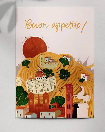 Autorska ilustracja Buon appetito!, Gilgotka.ilustracje