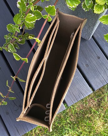 Wysoki wkład filcowy do torebki - beżowy, Beltrani