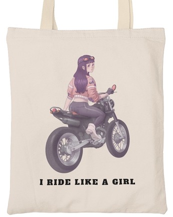 Torba dla motocyklisty dziewczyna motor, EvienArt