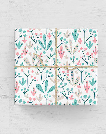 papier do pakowania - lodowe kwiatki 226w, Wrap and Pack