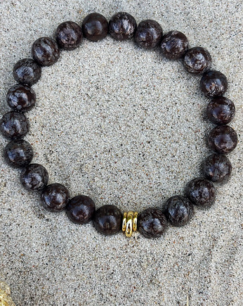 Bransoletka męska Obsydian, Chmolowska Jewellery