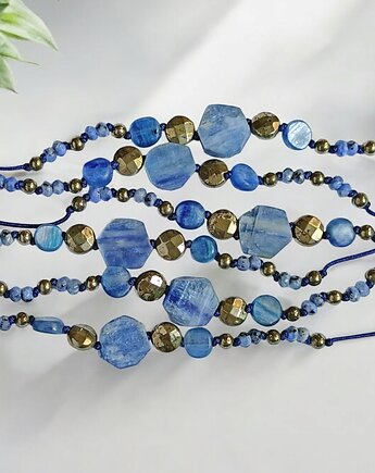 KONCENTRACJA, KREATYWNOŚĆ - kyanit, piryt - amulet, kaktusia