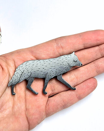 Broszka WILK FraNeK, Made in Forest