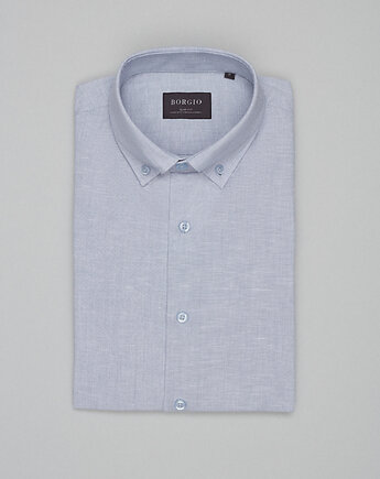 Koszula balmuccia 00535 długi rękaw szary slim fit