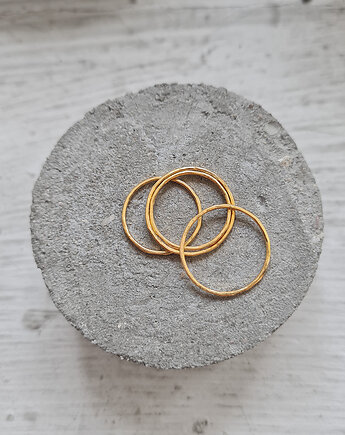 Zestaw 4 obrączek SLIM mosiądz, COCONUT