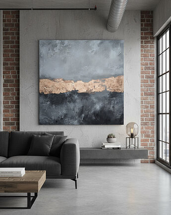 Abstrakcja Loft no.1 kolekcja LOFT Ręcznie malowany obraz Duży format, Diana Abstract Art