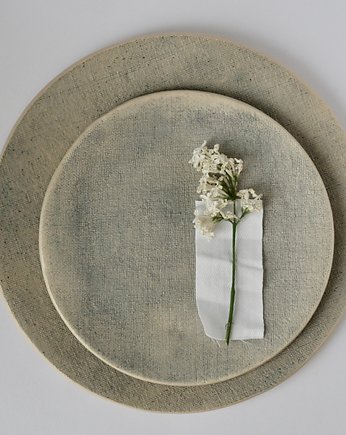 komplet talerzy ceramicznych szary mat, studio m.