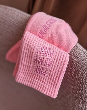 Skarpety PINK AS MY PUSS* rozmiar 36-41, SOCKS UP OFF THE FLOOR