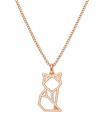 LITTLE FOX - naszyjnik różowe złoto 18K, ISSI Jewelry
