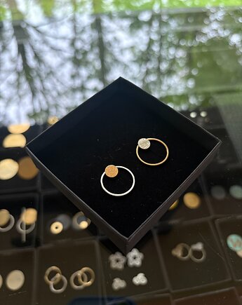Unikatowy zestaw kolczyków RING, Marta jewelry