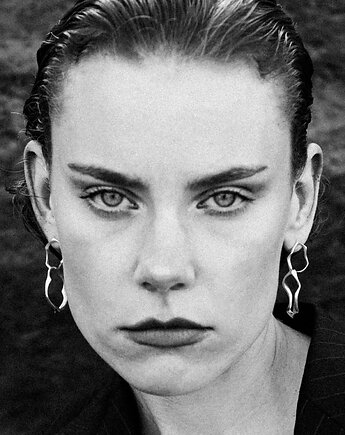 WAVES Circle BIG / silver earrings, Filimoniuk