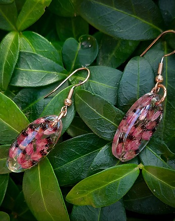 Kolczyki z zatopionym wrzosem, Figa handmade accessories