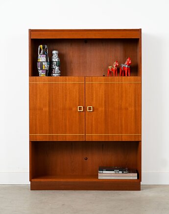 Regał tekowy, duński design, lata 70, produkcja: Dania, Przetwory design