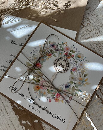 Najpiękniejsze zaproszenia handmade komunijne, na komunię dla chłopca, dziewc, sorte