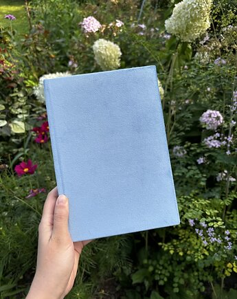 Notes A5 w linie lub kropki - oprawa z weluru