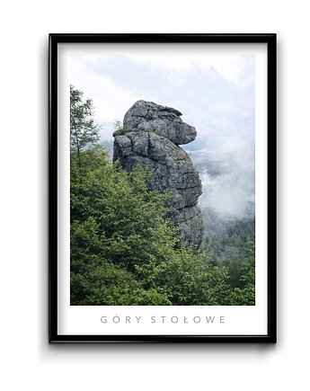 Plakat Góry Stołowe, Bury Lis