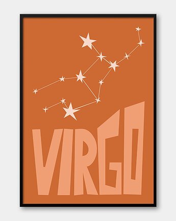 Plakat PANNA - VIRGO Znaki Zodiaku Gwiazdozbiór, Pracownia Och Art