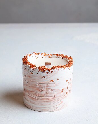 Mała świeca (150g) Antique Gold Crystal, Esti